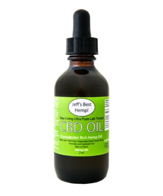 Jeff's Best Hemp Raw Organic Living CBD Rich Hemp Oil 200 mg-2 OZ