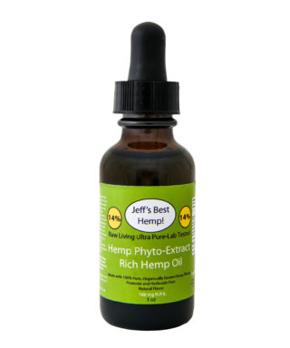 Raw Organic Living CBD Rich Hemp Oil 300 mg-3 OZ